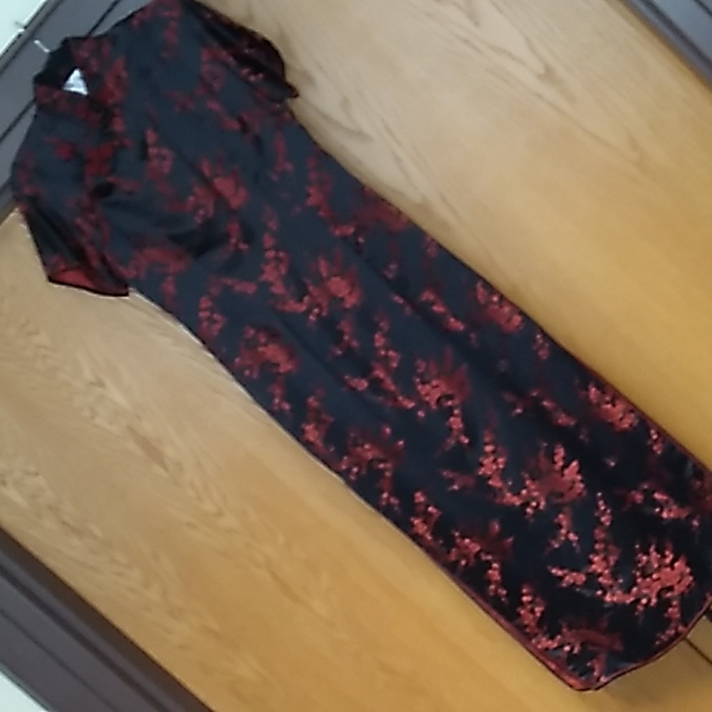 ❤️❤️❤️ KIMONO BLACK/RED PRINT SIMPLY GORGEOUS!!! SZ L